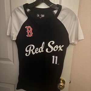 MLB Black and White Red Sox Women's Top